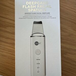 Deepcare Flash Facial Spatula - White Ultrasonic Skin Scrubber